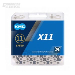 cadena kmx x11 11 velocidades plata negro
