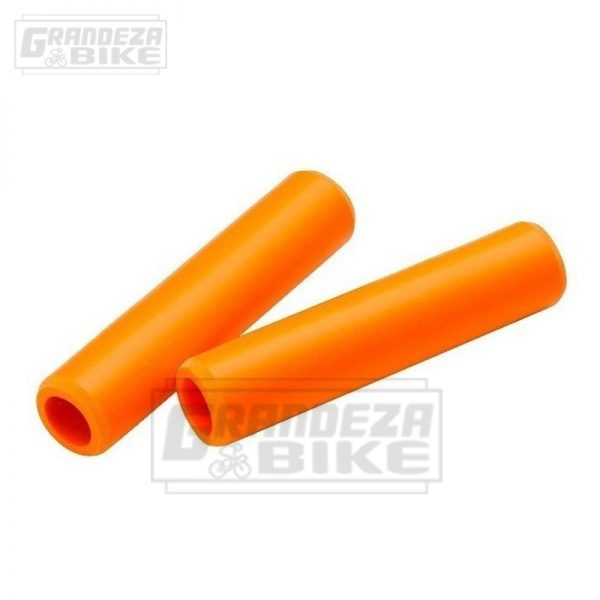 puño silicona bicicleta naranja