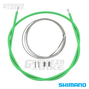 Kit cables y fundas de freno Ruta SHIMANO Road brake - verde 01